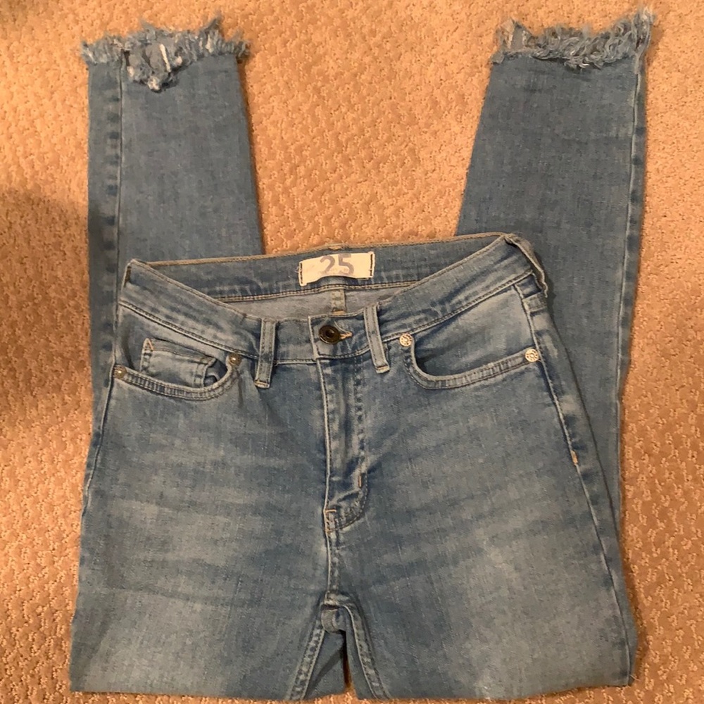 We the Free Distressed Frayed Jean!